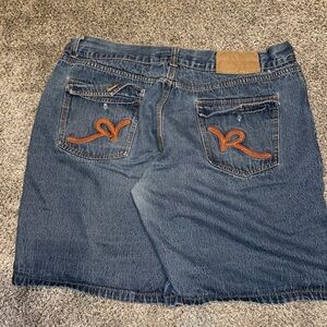 Blue super baggy rocawear jorts